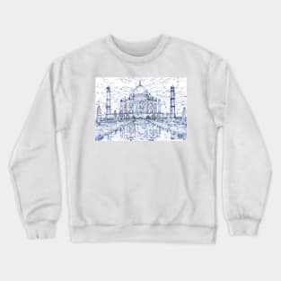 TAJ MAHAL pencil drawing Crewneck Sweatshirt